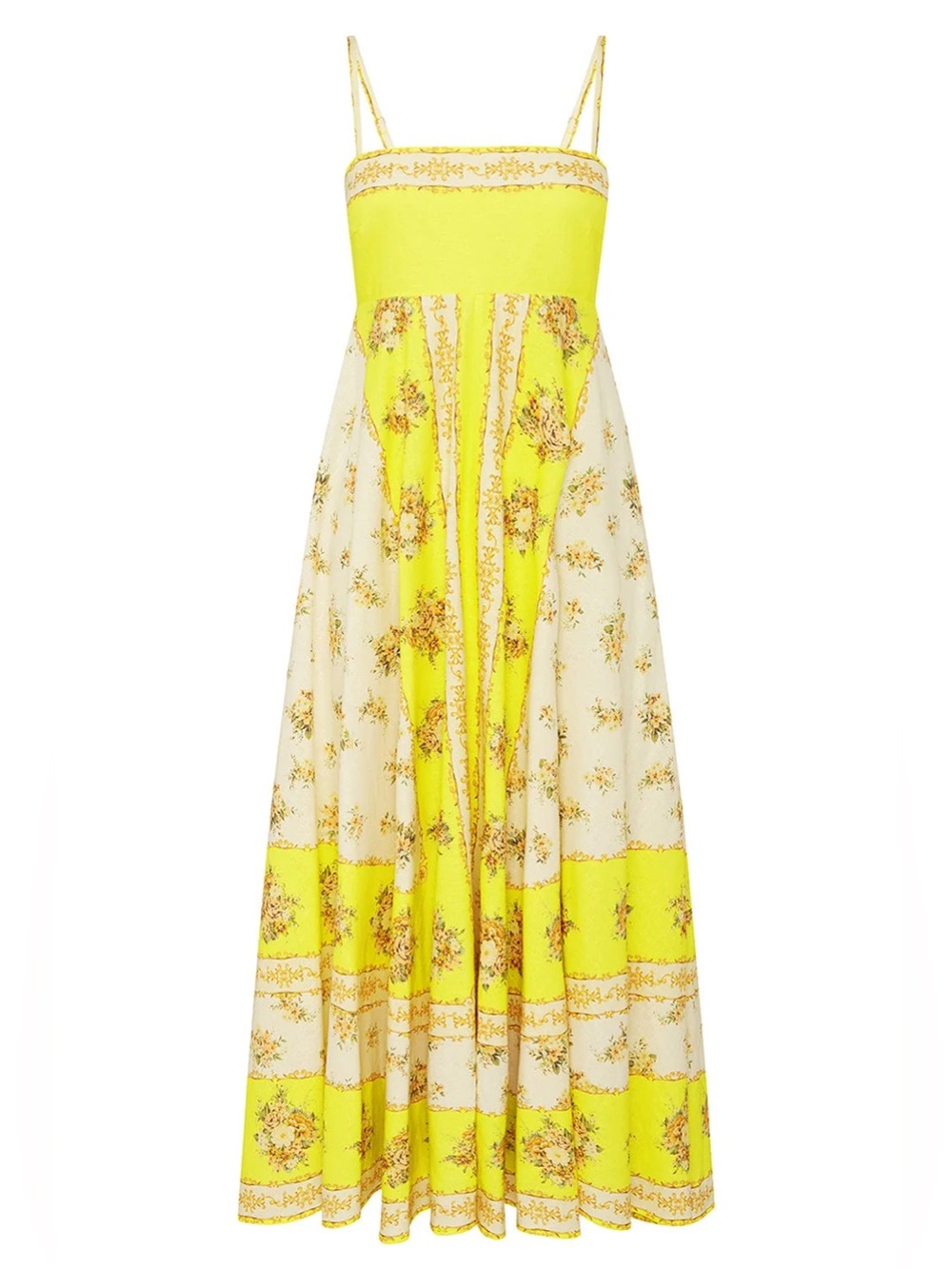 Alemais Catalina yellow (lemon) Midi Dress